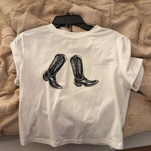 SHEIN White Graphic Tee